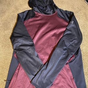 Under Armour Maroon and Black Sweatshirt
